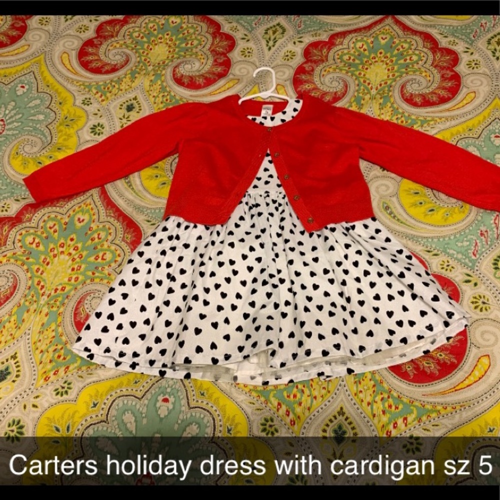 Carters dress with cardigan